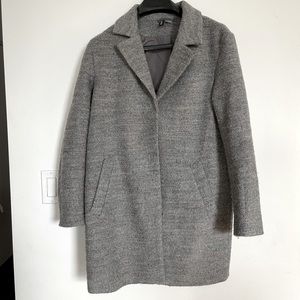 DIVIDED H&M grey pea coat